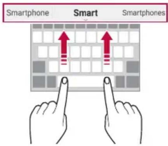 LG M200N - Sugerencias de palabras - 1