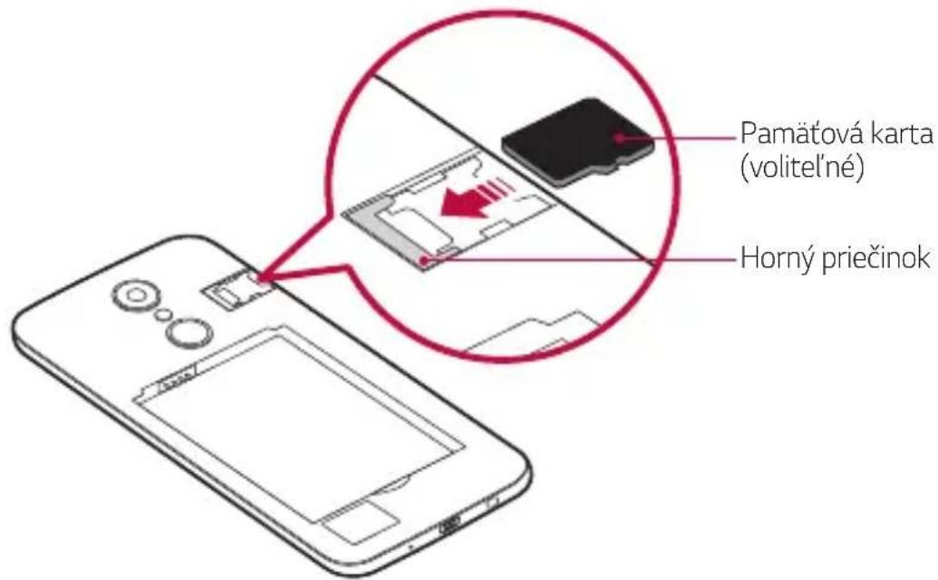 LG M200N - Vložte pamätovú kartu do zásuvky na pamätové karty. - 1