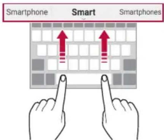 LG M200N - Suggestion de mots - 1
