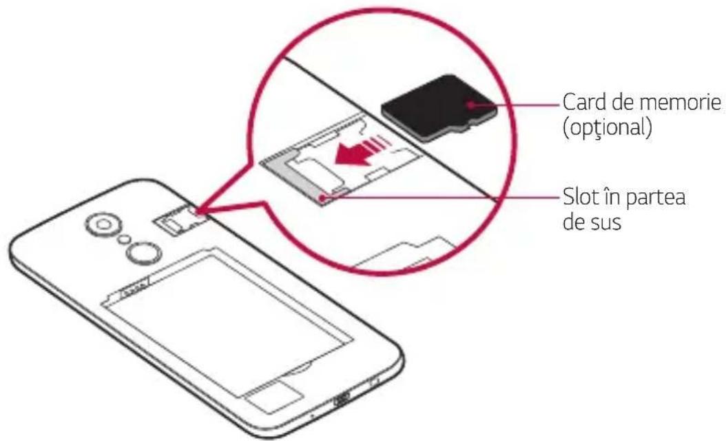 LG M200N - Introducerea cardului de memorie - 2