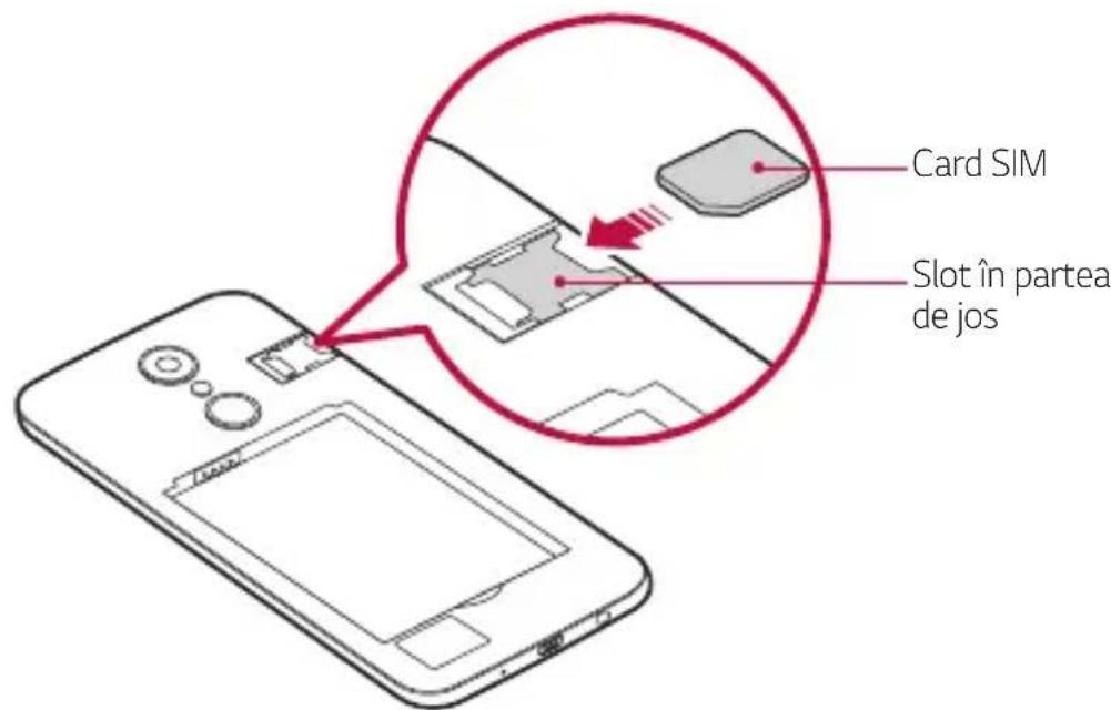 LG M200N - Instalarea cardului SIM - 2
