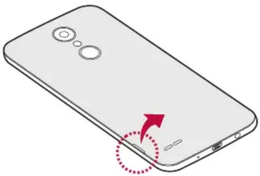 LG M200N - Vloženie pamätovej karty - 1
