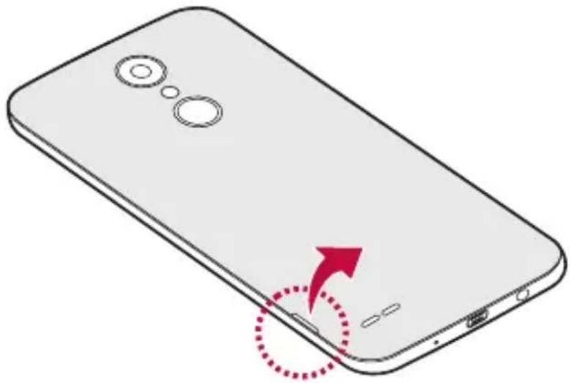 LG M200N - Installing the SIM card - 1
