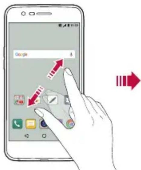 LG M200N - Zobrazenie témy pozadia - 1