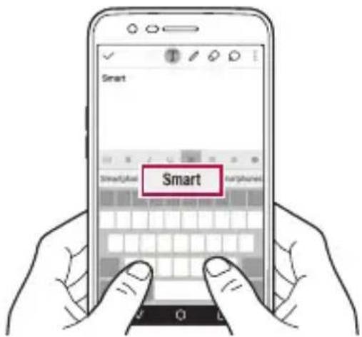 LG M200N - Korzystanie z klawiatury Smart - 1