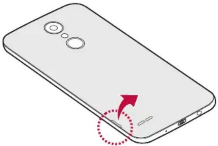 LG M200N - Inserting the memory card - 1