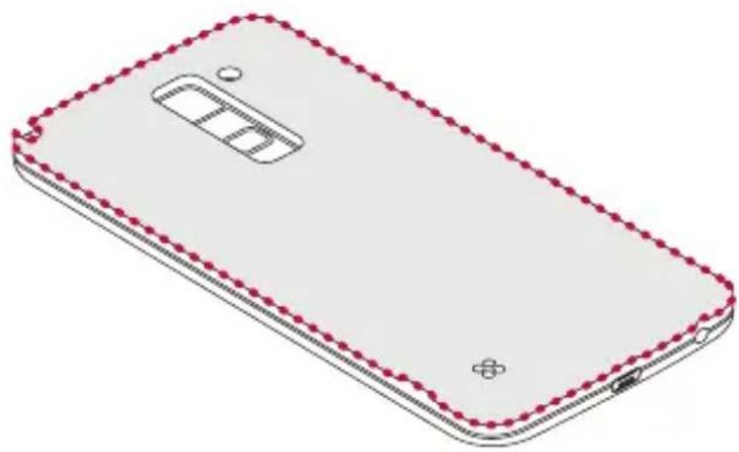 LG K520 - Installing the SIM card and battery - 6