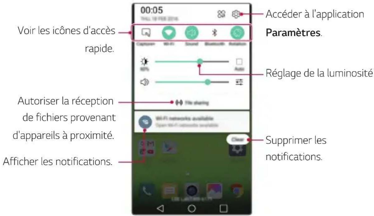 LG K520 - Panneaudenotifications - 1