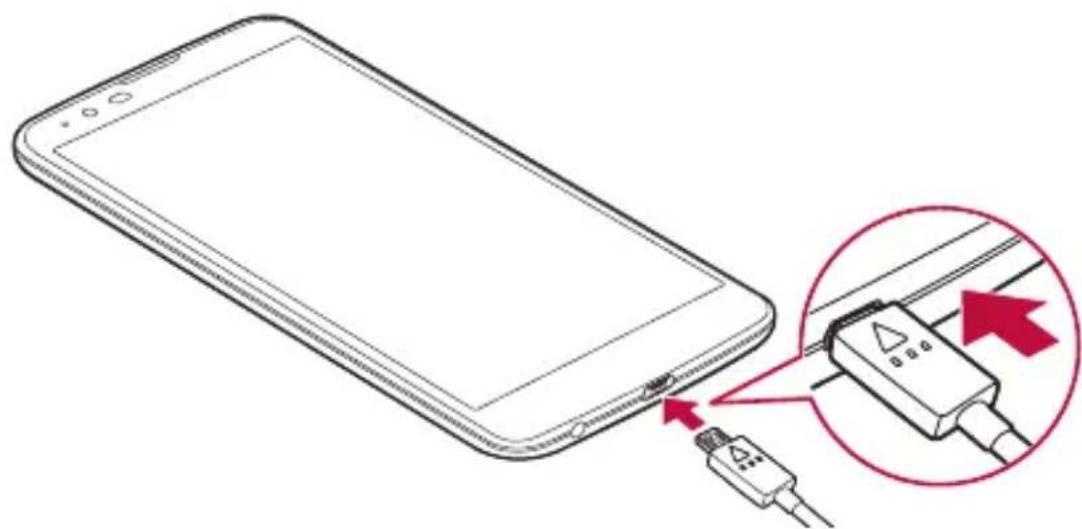 LG K520 - Ricarica della batteria - 2