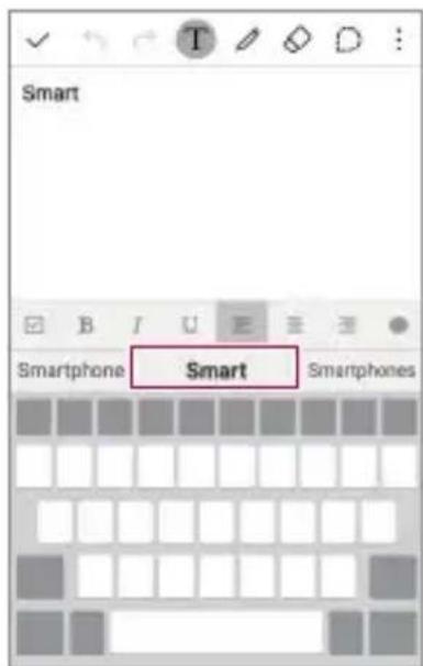 LG K520 - UtilisationduclavierSmart - 1