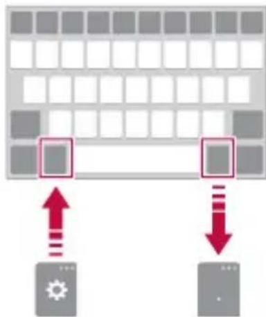 LG K520 - Changing the QWERTY keyboard layout - 1