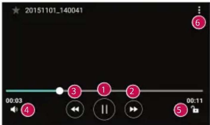 LG K120E - Možnosti videoposnetkov - 1