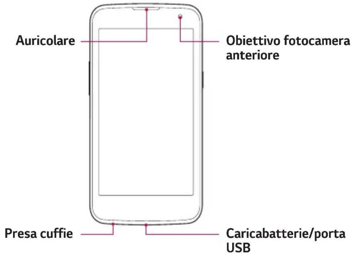 LG K120E - Layout del disposativo - 1