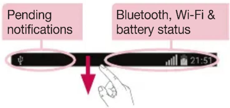 LG H955 - Notifications panel - 1
