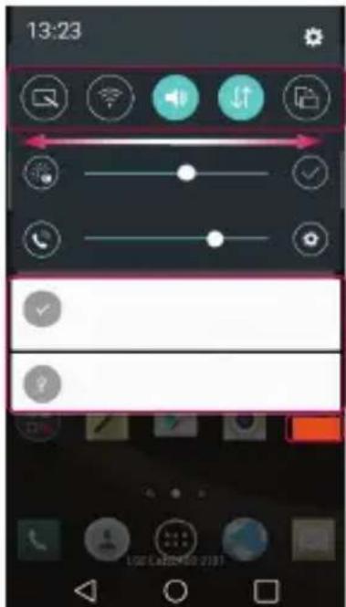 LG H955 - Opening the Notifications panel - 1