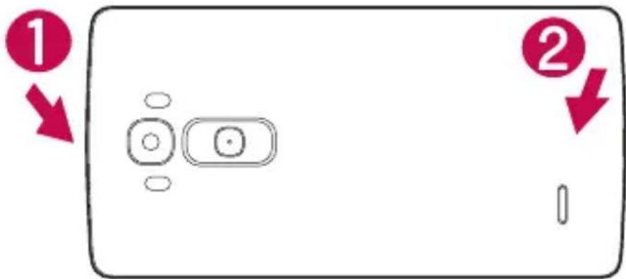LG H955 - Installing the SIM or USIM card - 3