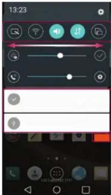 LG H955 - Odpiranje vrstice z obvestili - 1