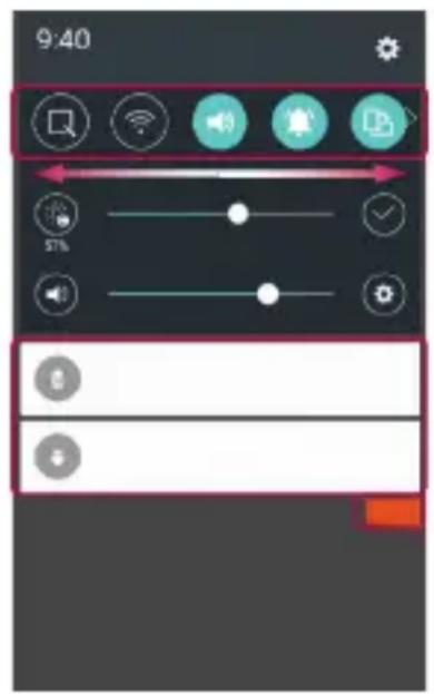 LG H650E - Öffnen des Benachrichtigungs-Plans - 2