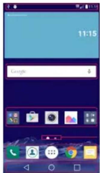 LG H650E - Spoznavanje osnovega zaslona - 1