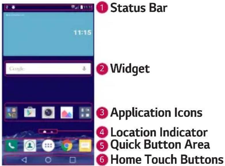 LG H650E - Getting to Know the Home Screen - 1