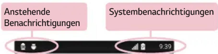 LG H650E - Anzeigesymbole in der Statusleiste - 1
