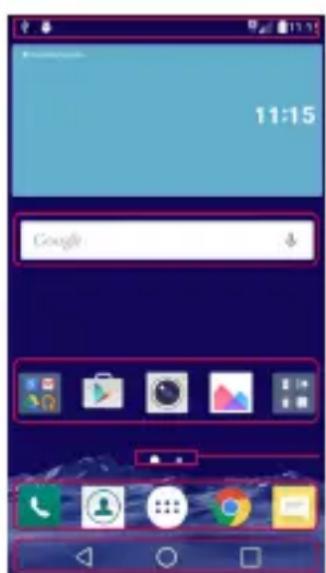LG H650E - Présentation de l'écran d'accueil - 1