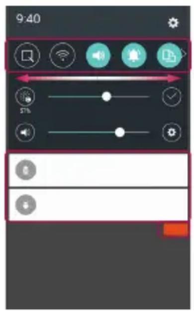 LG H650E - Apertura dell'area delle notifiche - 2