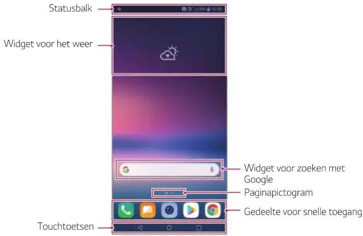 LG H930 - Lay-out van homescreen - 1
