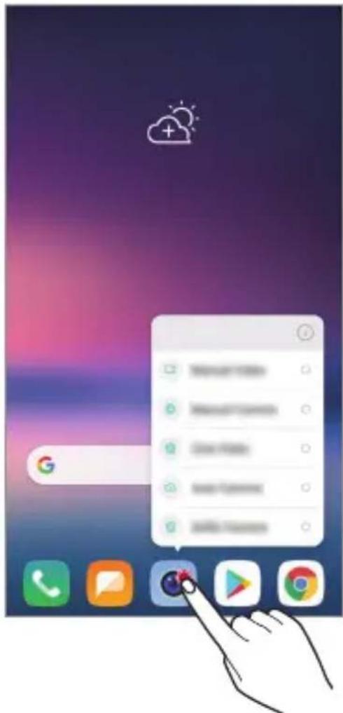LG H930 - Raccourcis des applications - 1