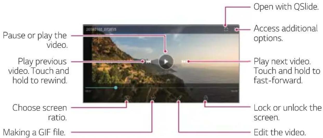 LG H930 - Playing a video - 1