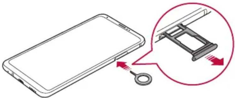 LG H930 - De SIM-kaart en geheugenkaart installeren - 2