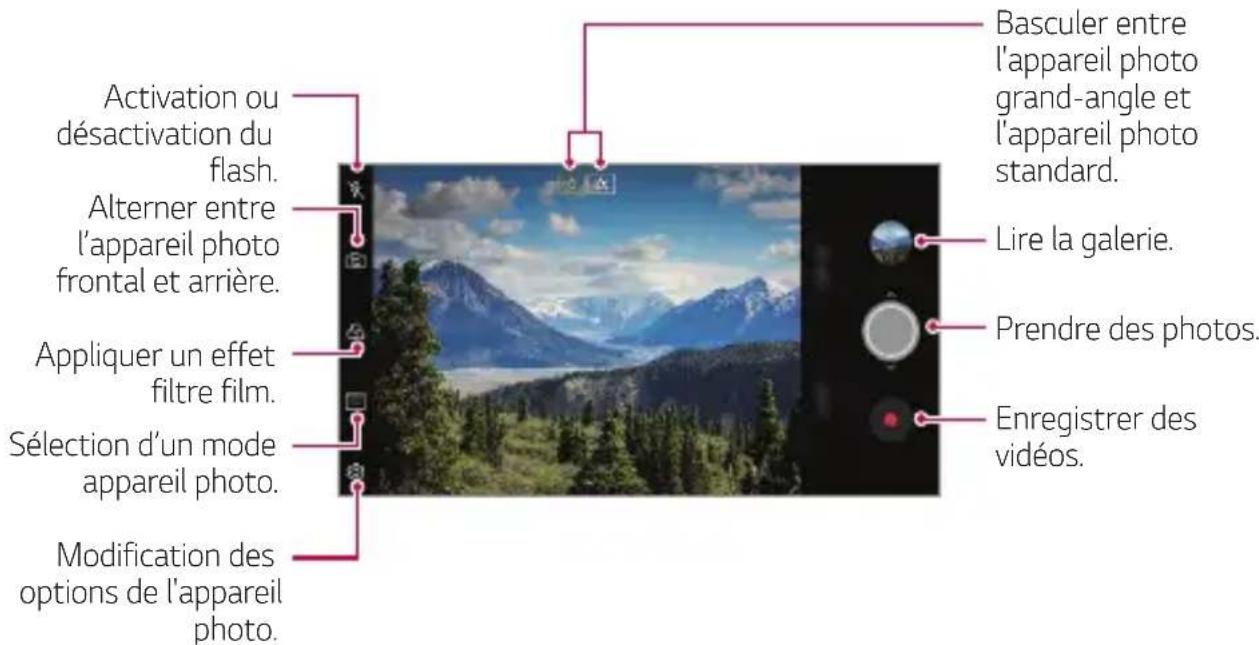 LG H930 - Changement du mode appareil photo - 2