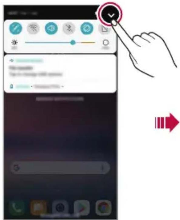 LG H930 - Panneau de notifications - 1