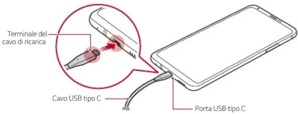 LG H930 - Carica della batteria - 1