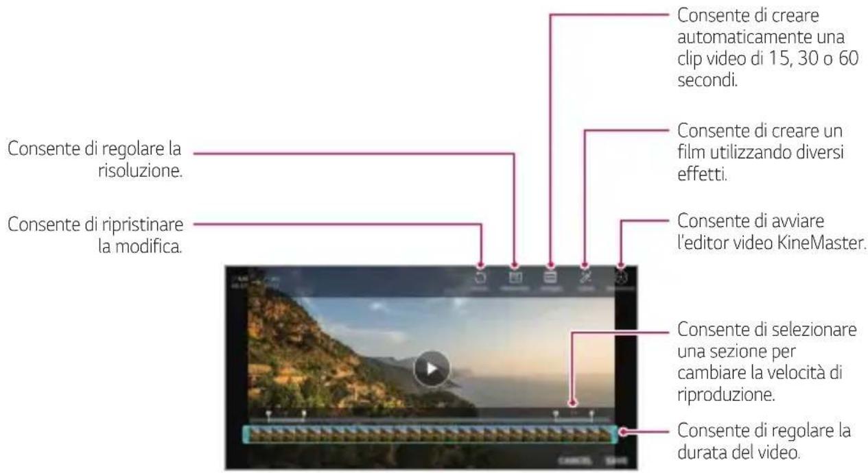 LG H930 - Modifica dei video - 1