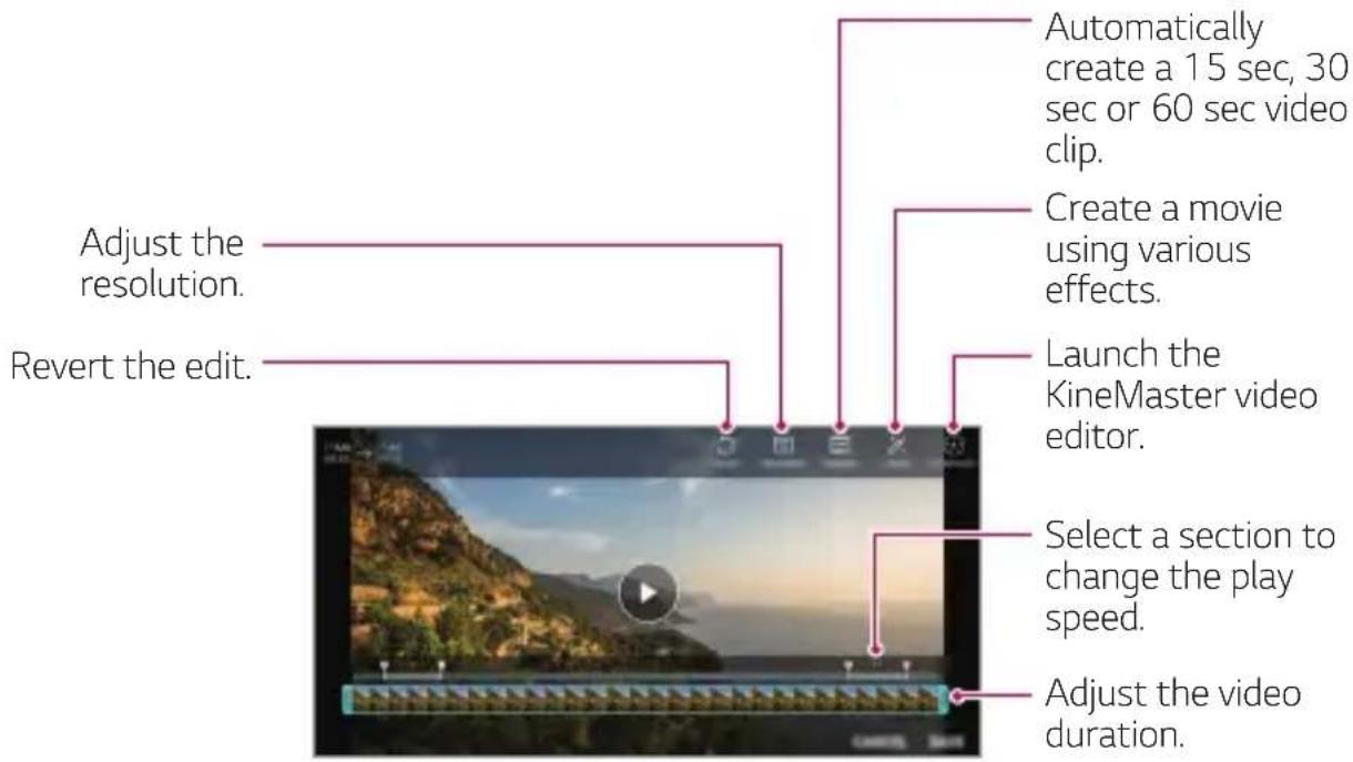LG H930 - Editing videos - 1