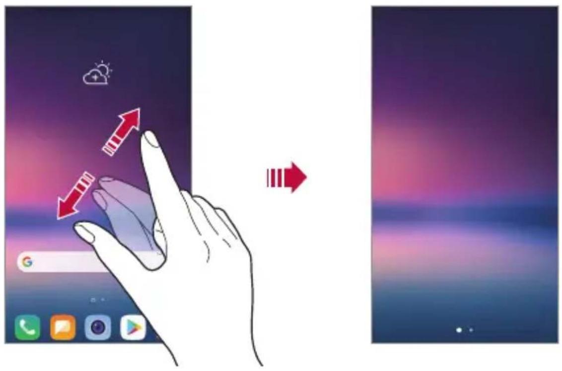 LG H930 - Viewing the background theme - 1