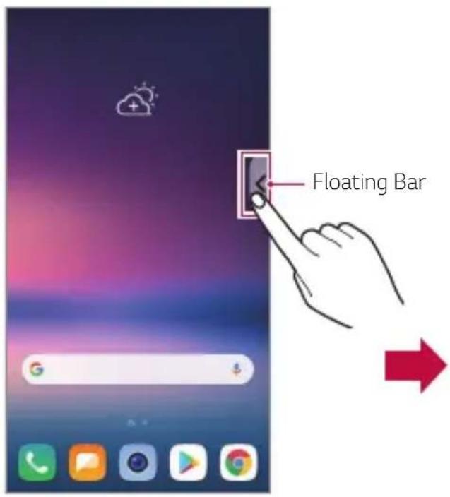 LG H930 - Ouverture et fermeture de la barre flottante - 1