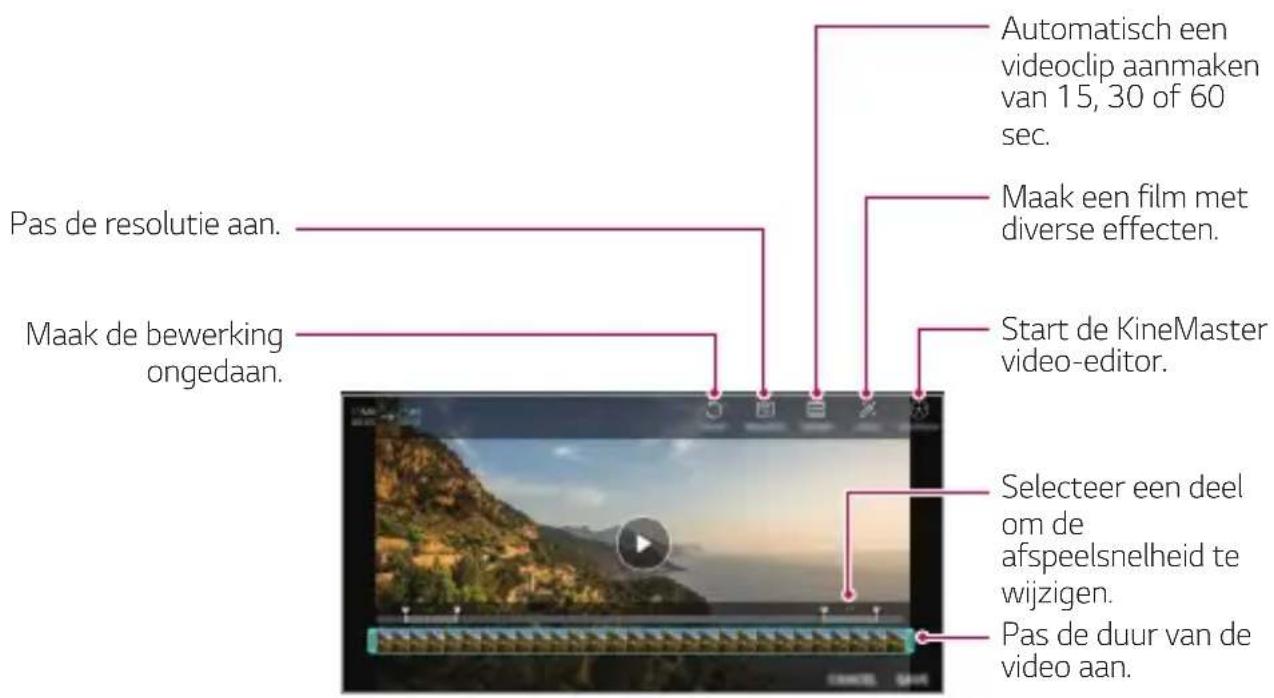 LG H930 - Video's bewerken - 1