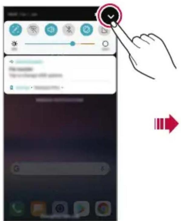LG H930 - Notifications panel - 1