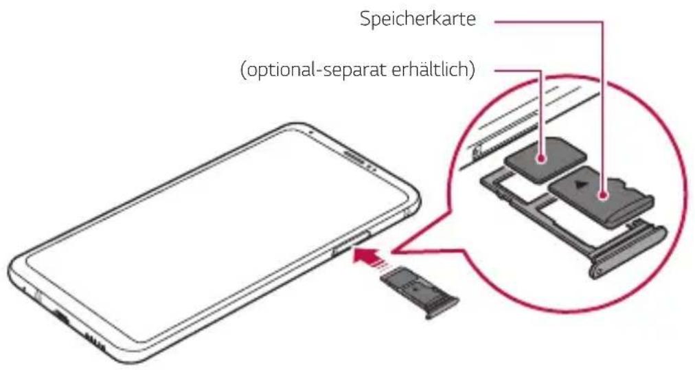 LG H930 - SIM-Karte und Speicherkarte einlegen - 3