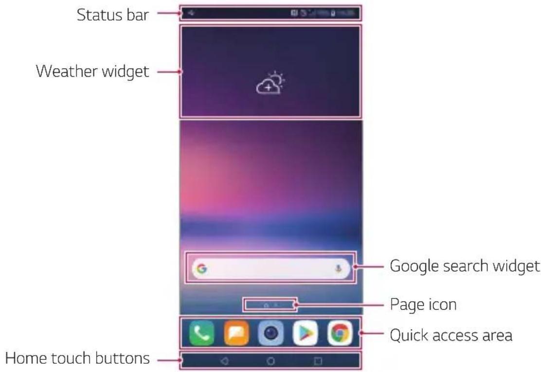 LG H930 - Home screen layout - 1