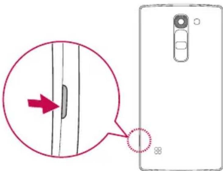 LG H525N - Vstavljanje kartice SIM ali USIM in baterije - 1