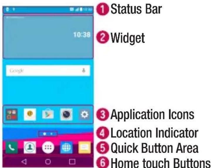 LG H525N - Home screen - 1