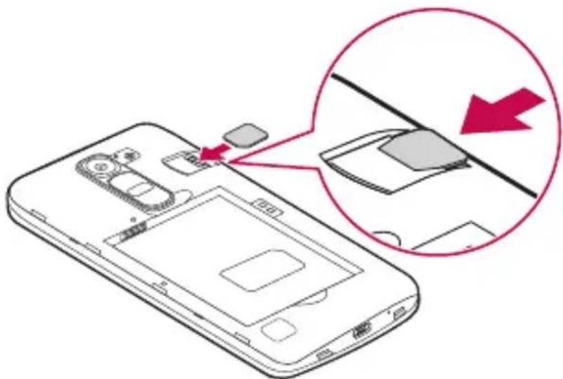 LG H525N - Installation de la carte SIM ou USIM et de la batterie - 2