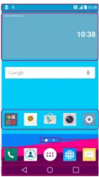 LG H525N - Écran d'accueil - 1