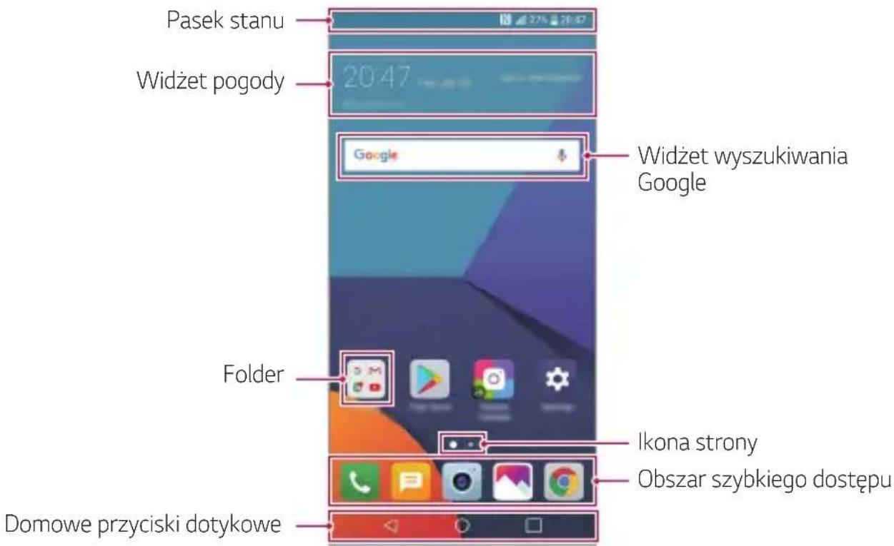 LG H870 - Układ ekranu głównego - 1