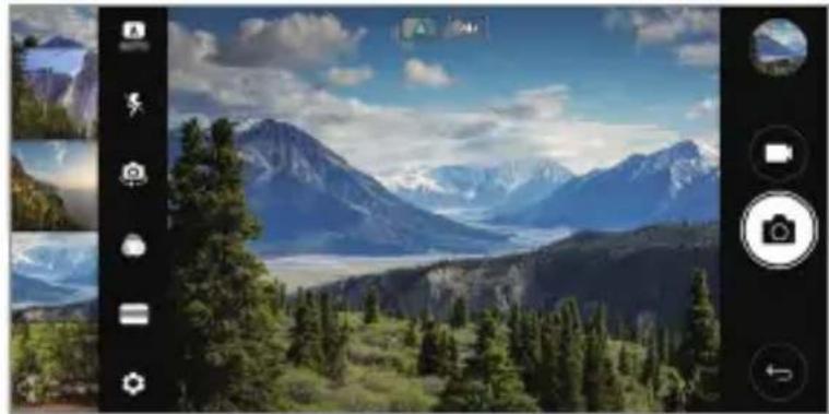 LG H870 - Lansați aplicația Cameră, apoi atingeți DE BAZĂ (A) > Album cameră. - 1