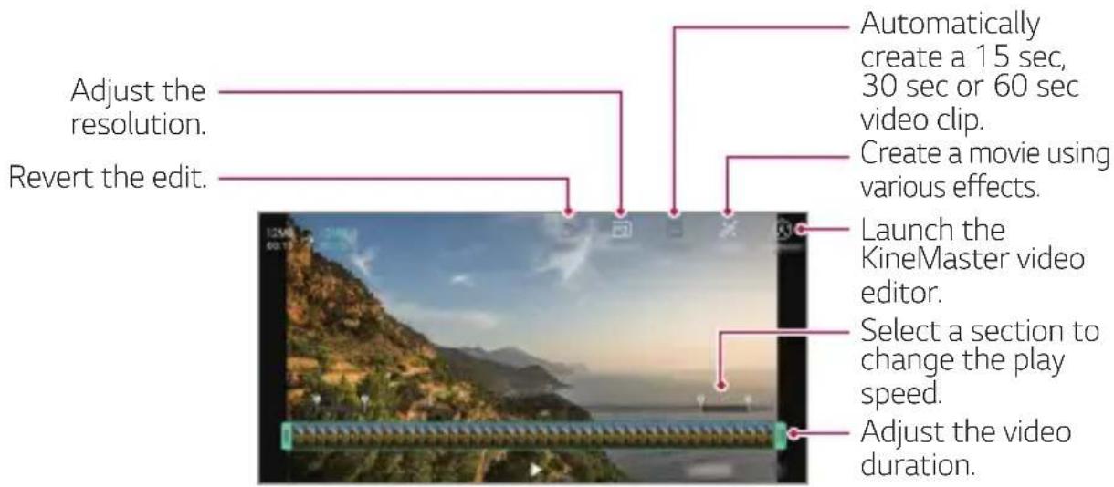 LG H870 - Editing videos - 2