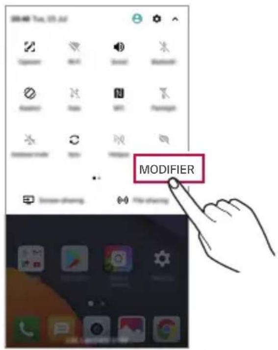 LG H870 - Panneau de notifications - 2